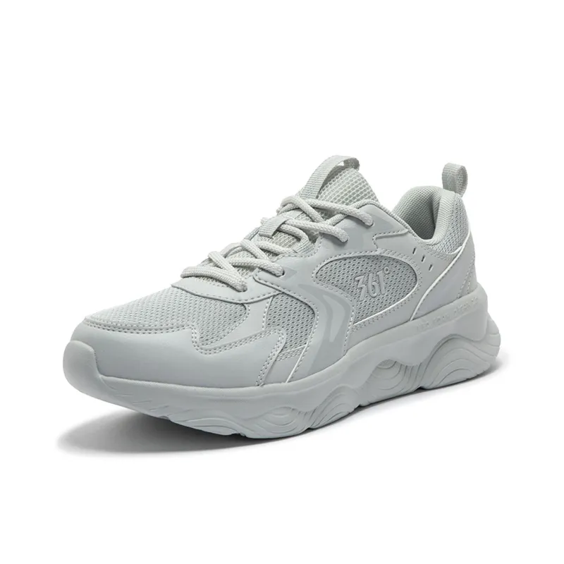 361° Cushioning, Wear Resistant Low Top Casual City Commute Running Shoes Women's Gray-1