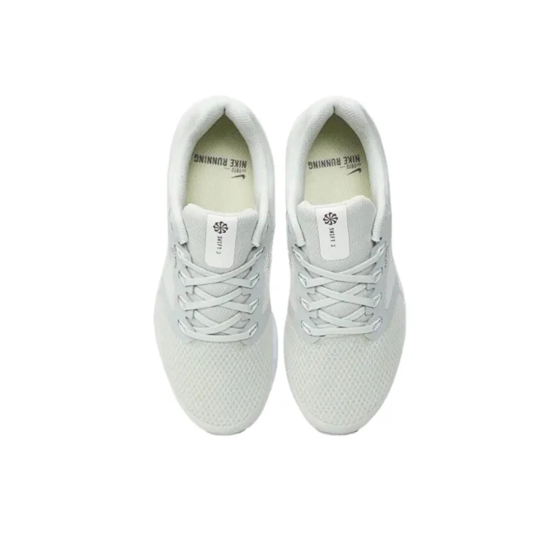 Nike Run Swift 3 Anti Slip Wear Resistant Low Top Casual Running Shoes Women's White Gray-2