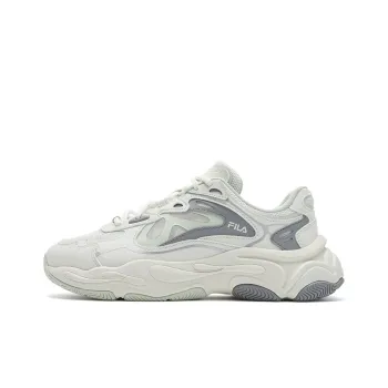 FILA Mars 4 Mars Shoes Slip Resistant, Abrasion Resistant, Breathable Low Top Casual Shoes Women's White Green