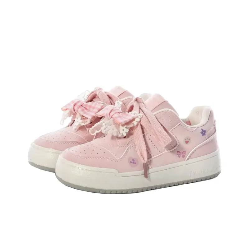 ABCIO Slip Resistant Waterproof Cushioning Height Increasing Low Top Skateboard Shoes Women's-25