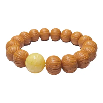 Seven Little Craftsmen Monkey Head Walnut Bracelets Unisex