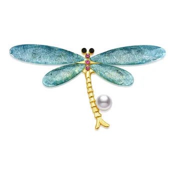 ME LUXE Pearl Dragonfly Brooch, The Niche Design Sense Is Fashionable And Novel Women's