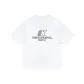 White with Black Print