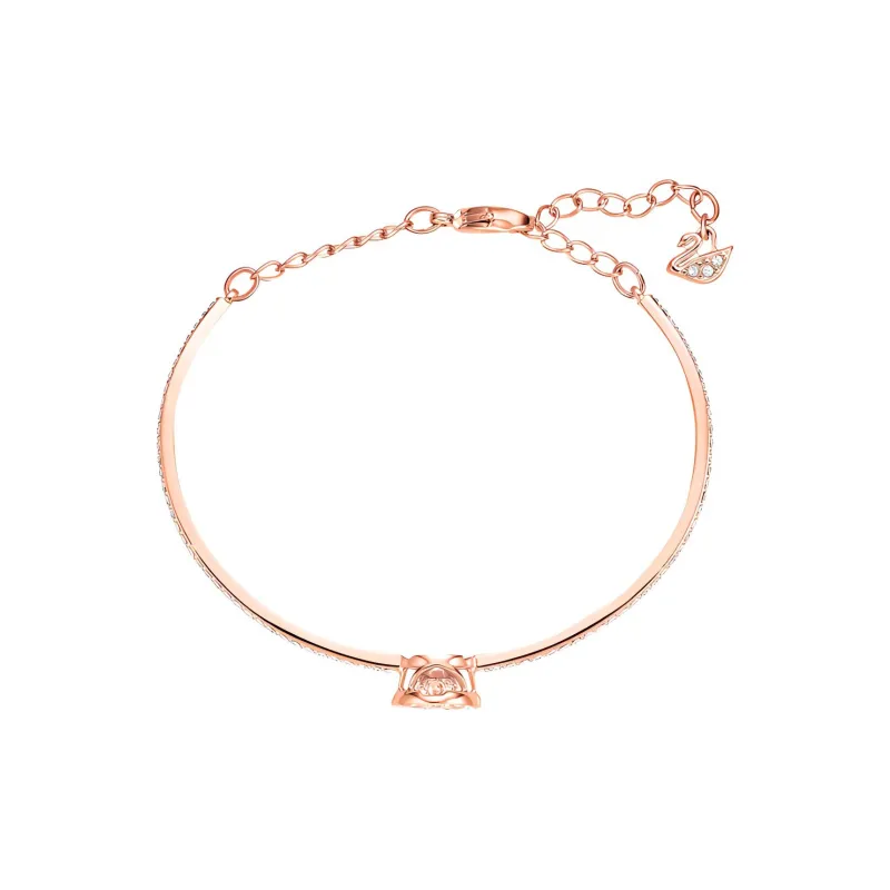 Swarovski Artificial Crystal Bangles Women's Rose Gold Tone Plated-2