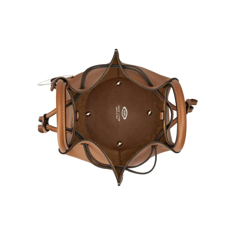 TOD'S Buz Drawstring Mini Bucket Bag-3