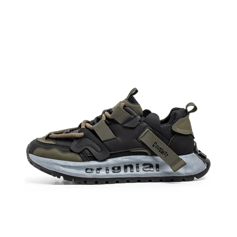 Budding Bear Slip Resistant, Abrasion Resistant, Lightweight, Height Increasing Low Top Chunky Sneakers Men's Box-9