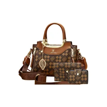 Weymond PU Handbag Women's Coffee Earth Yellow