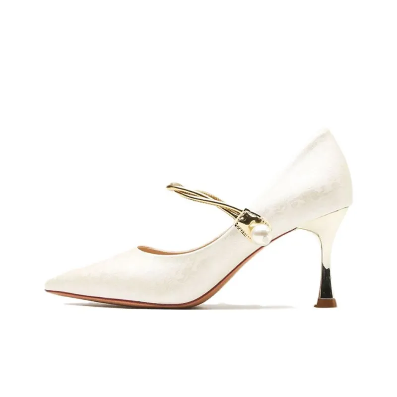 Than Than Me Slim Heel High Heels Women's-8