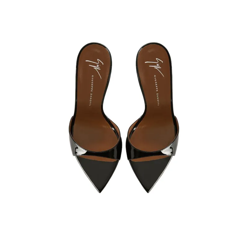 Giuseppe Zanotti/GZ Intriigo Slide Slippers 9cm Women's Black-3