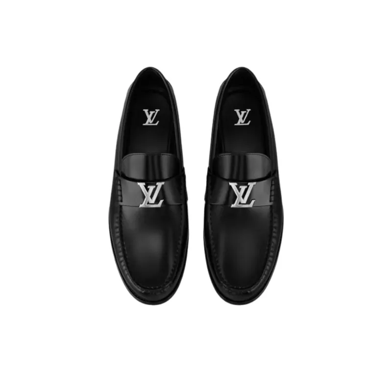 LOUIS VUITTON Major Loafers Men's Black-3