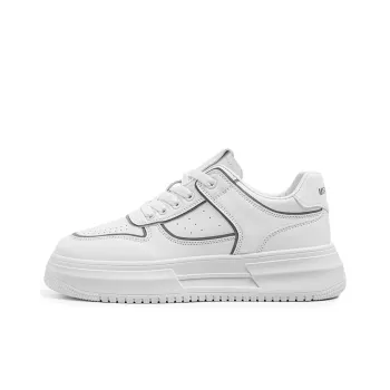 SUPEREDGE Coverage Cushioning Impact Resistance Low Top Skateboard Shoes Men's White