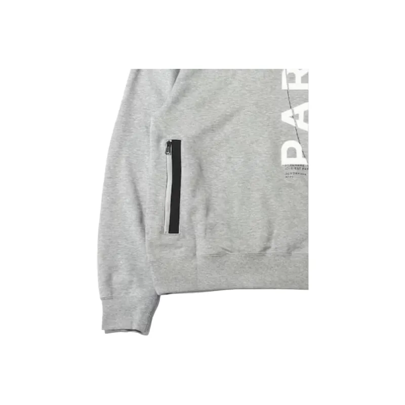 JORDAN X Paris Saint Germain Front Logo Fleece Pullover Hoodie Asia Sizing-4
