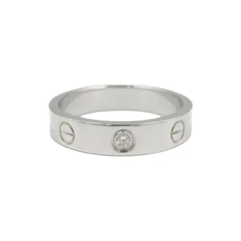 Cartier 2010s 18K White Gold Small Love Ring