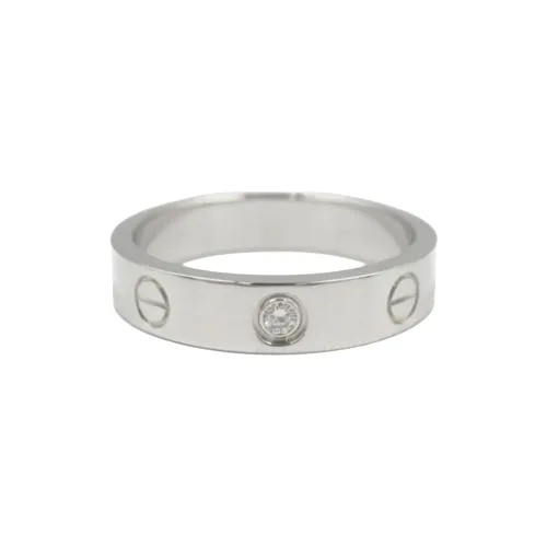 Cartier 2010s Pre owned 18kt White Gold Mini Love Ring