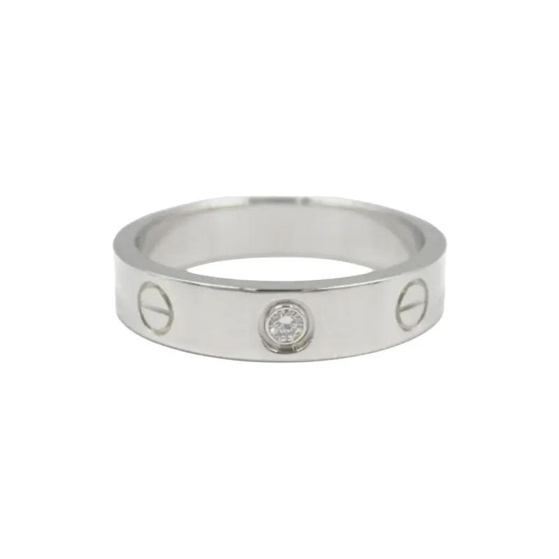 Cartier 2010s 18K White Gold Small Love Ring-0
