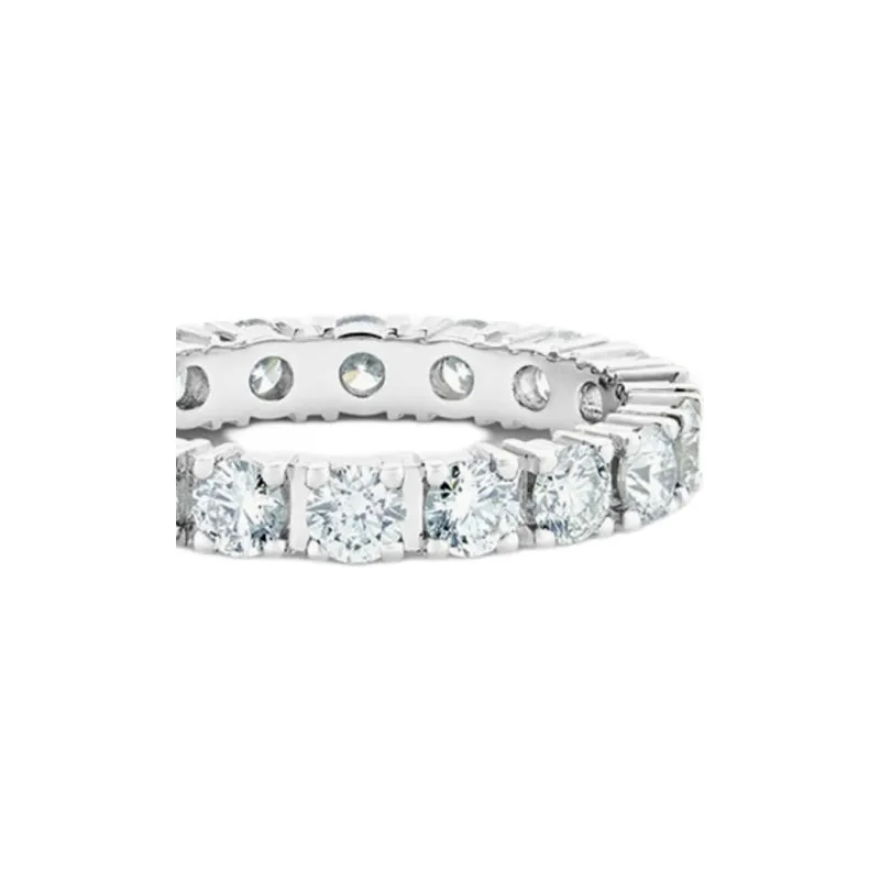 De Beers Platinum Db Classic Full Eternity Diamond Band Ring-2