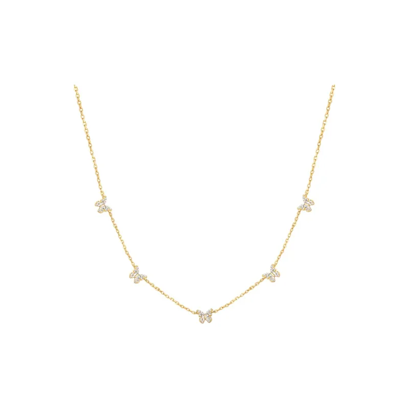 Arsis S925 Silver Necklaces Women's Gold And Silver Two Tone-0
