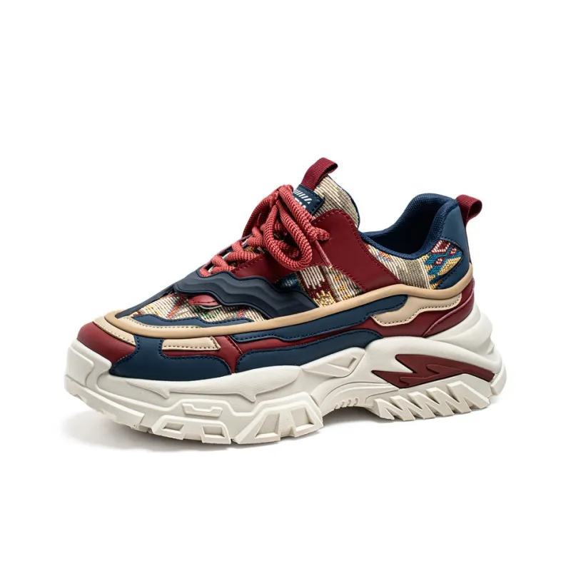 JKEM Cushioning, Slip Resistant, And Abrasion Resistant Low Top Chunky Sneakers Men's-1