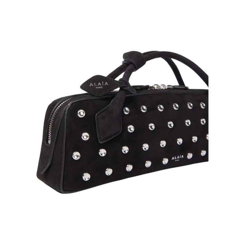 Alaia Leather Handbag Women's Black-2
