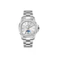 Silver Case White Dial Silver Band-Rhinestone-Embellished Style