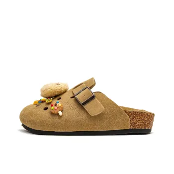 OICIRCLE Rubber Sole Abrasion Resistant Wrap toe Slippers Women's M&M's Cookies