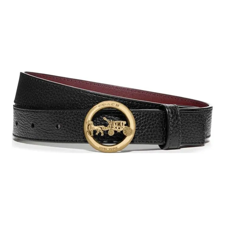 COACH Leather Belts Women's-3