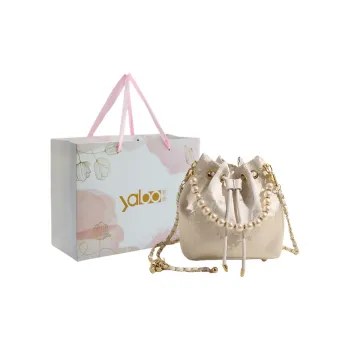Yalu PU Bucket Bag, Crossbody Handbag Women's White/Ecru/Sky Blue/Pink