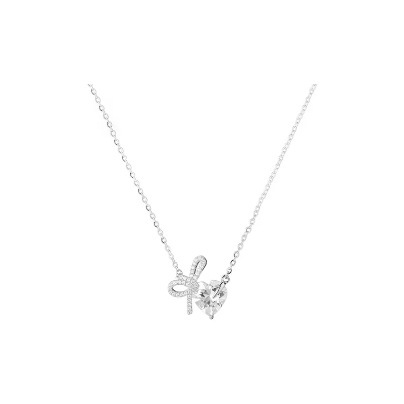 Heart Grass S925 Silver Necklaces Women's-0