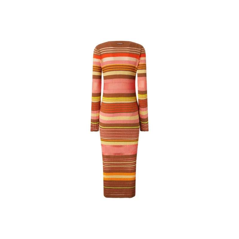 PINKO Striped Midi Dress-1