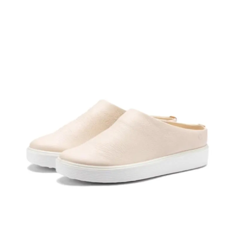 Ecco Rubber Sole Slip Resistant Closed Toe Slippers Women's Lime Gray-1