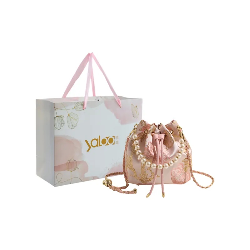 Yalu PU Bucket Bag, Crossbody Handbag Women's White/Ecru/Sky Blue/Pink-0