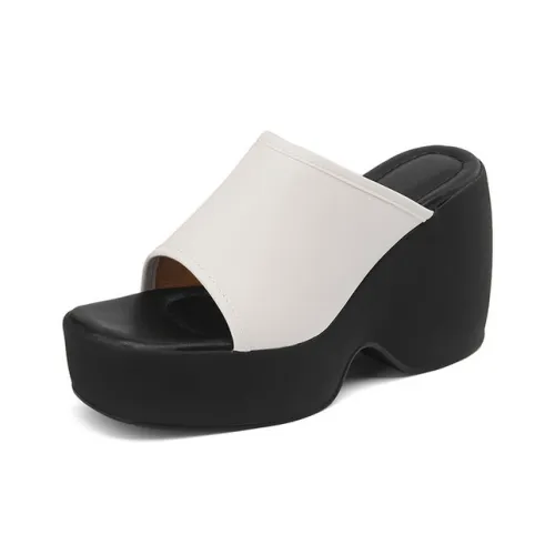 Su Yanjiao Rubber Foam Outsole Quiet Slip Resistant Cushioning Slide Slippers Women's