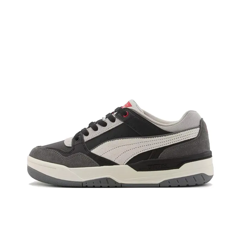 PUMA REBOUND Cushioning Low-Top Skateboard Shoes Unisex Black Gray Color-0