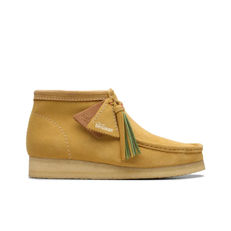 Clarks Wallabee Ankle Boots Men's Gold Umber-1