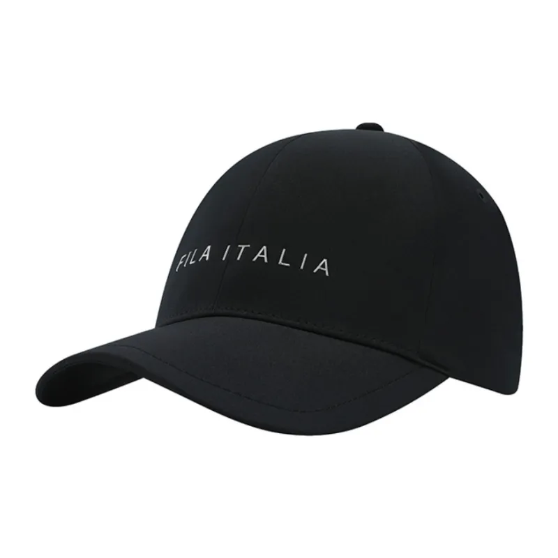 FILA Athletics Polyester Baseball Caps Men's Pitch Black-1