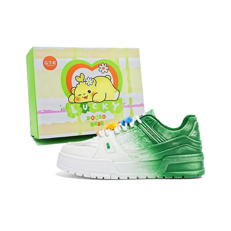 Budding Bear Anti Slip Wear Resistant Low Top Skateboard Shoes Men's Box-8
