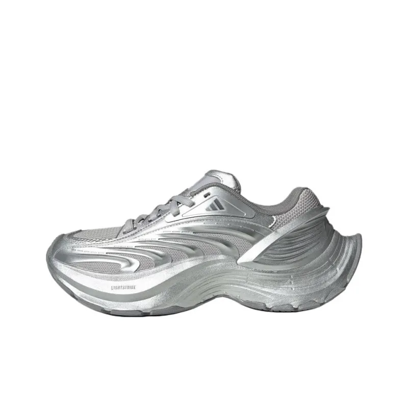 Adidas FOS Collection Anti Slip Wear Resistant Low Top Running Shoes Unisex Gray-0