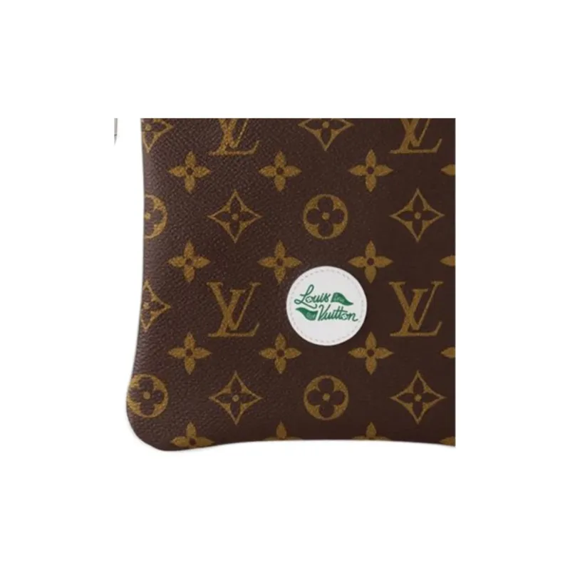 LOUIS VUITTON Coated Canvas Bag Accessory Unisex Brown-4