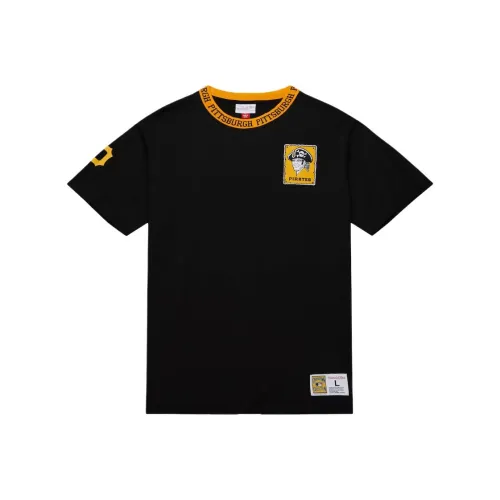 Mitchell & Ness x MLB Pittsburgh Pirates Jacquard Ringer T Shirt Men's Black