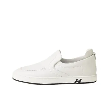 HERMES Kiddy Casual Single Shoes Women's White