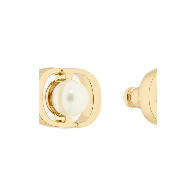 DIOR Metal Earrings Unisex Gold-1