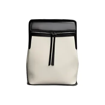 BEMIX PETS PU Backpack Regular Women's Black And White Mousse