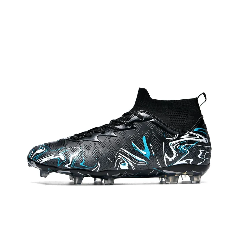 Binary FG Firm Ground Cushioning Abrasion Resistant Lightweight Slip Resistant Soccer Shoes Unisex Black Moon White-0