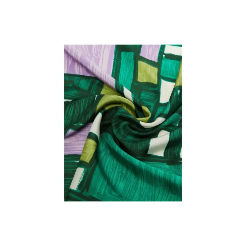 WEEKEND MaxMara Silk Twill Silk Scarves Women's Green-2