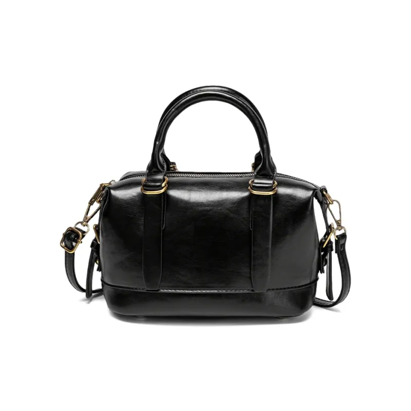 CLEVER& KETCH PU Handbag Regular Women's Brown/Black-4