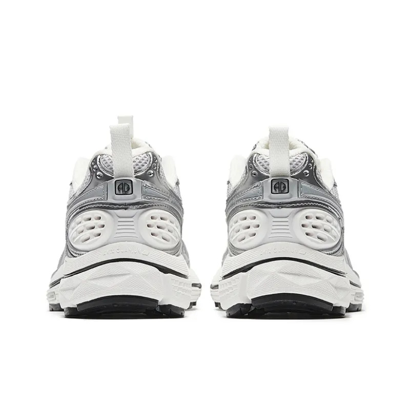 Anta Slip Resistant And Breathable Low Top Casual Shoes Women's Gray Silver-3