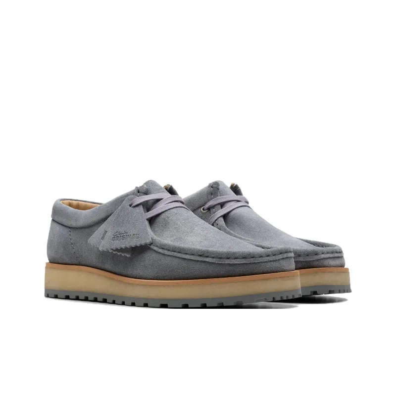 Clarks Wallabee Scout Lo Casual Shoes Men's Gray-2