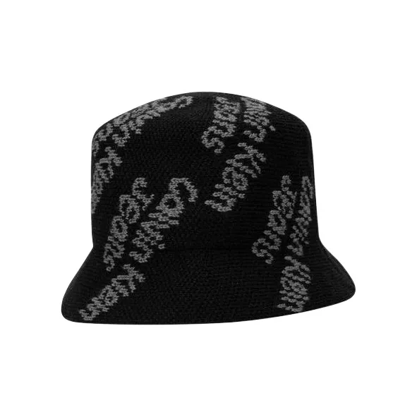 CALVIN KLEIN Blended Material Bucket Hats Men's Black-2