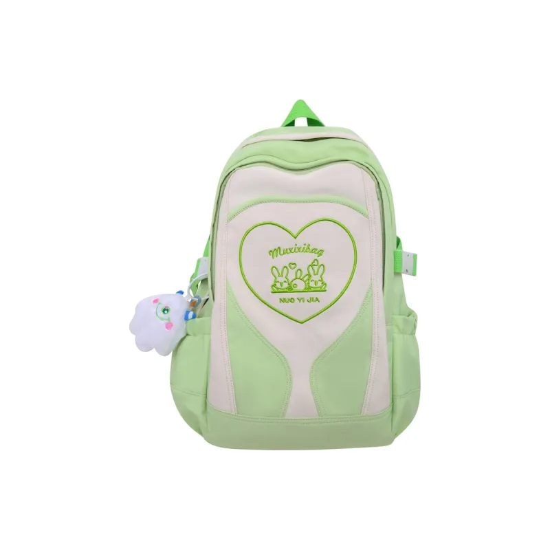 URBAN FOREST Nylon Backpack Unisex Purple/Pink/Black/Blue/Green-18