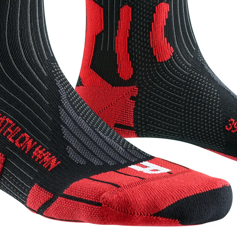 XBIONIC Mid Calf Socks Women's Red/Black-2
